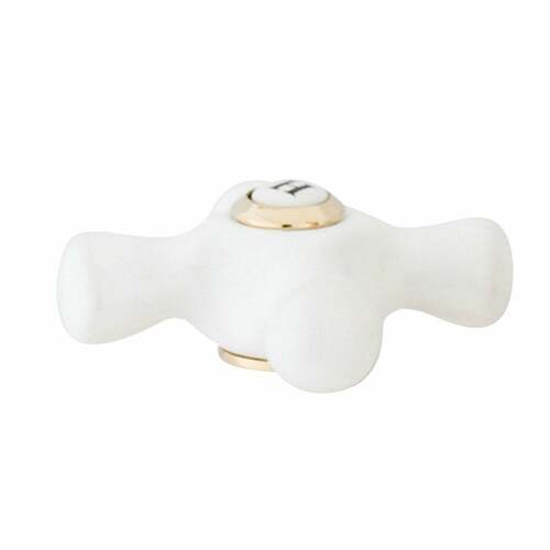 Kingston Brass KSH1162PXH Polished Brass Porcelain Cross Handle (Hot Side)