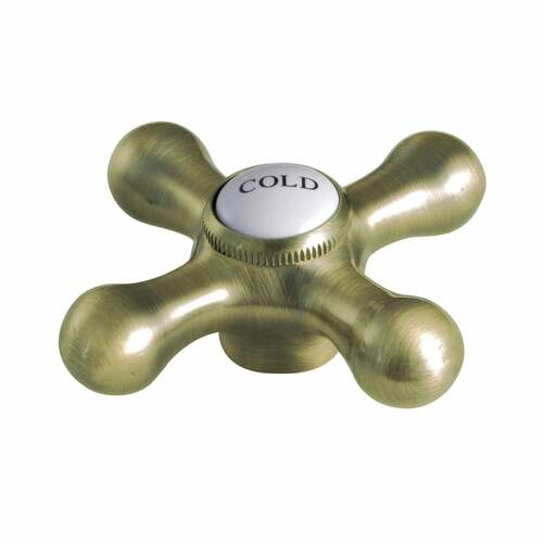 Kingston Brass KSH1163AXC Antique Brass Cross Handle (Cold Side)