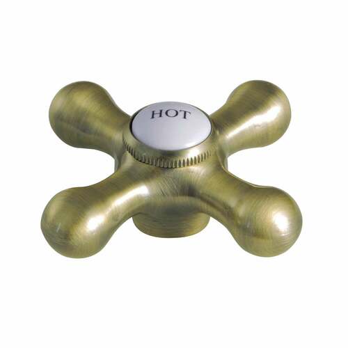 Kingston Brass KSH1163AXH Antique Brass Cross Handle (Hot Side)