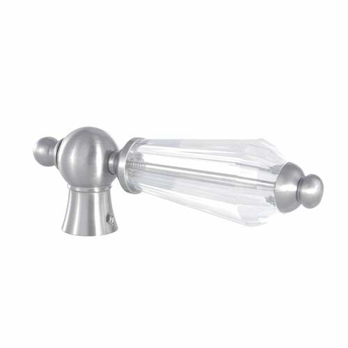 Kingston Brass KSH1168WLL Wilshire Brushed Nickel Crystal Lever Handle