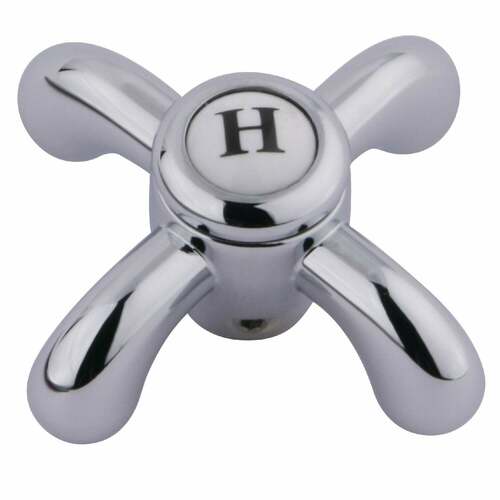 Kingston Brass KSH1601TXH Polished Chrome Metal Cross Handle (Hot Side)