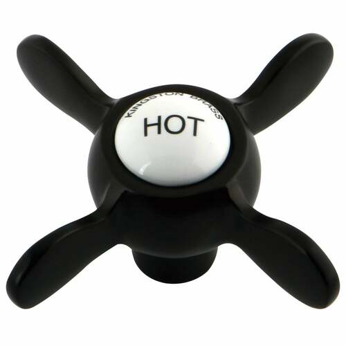 Kingston Brass KSH285ORBH Brass Cross Handle (Hot Side) - Oil Rubbed Bronze