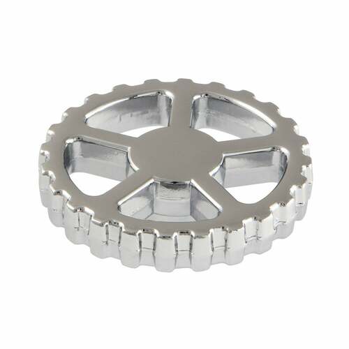 Kingston Brass KSH2941CG Fuller Brass Industrial Gear Wheel Handle, Polished Chrome