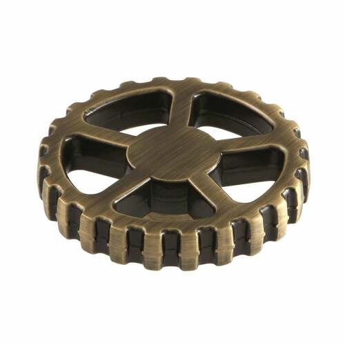 Kingston Brass KSH2943CG Fuller Antique Brass Industrial Gear Wheel Handle