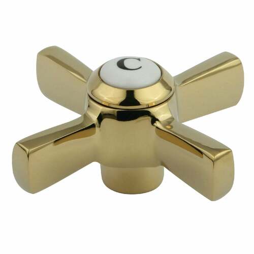 Kingston Brass KSH2952ZXC Polished Brass Cross Handle (Cold Side)
