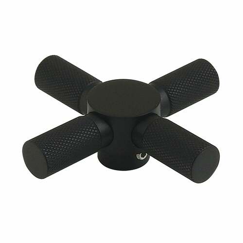 Kingston Brass KSH2960KNX Matte Black Brass Cross Handle by Convergent