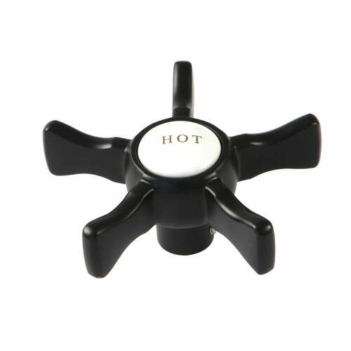 Kingston Brass KSH2960NXH Hamilton Brass Matte Black Cross Handle (Hot Side)
