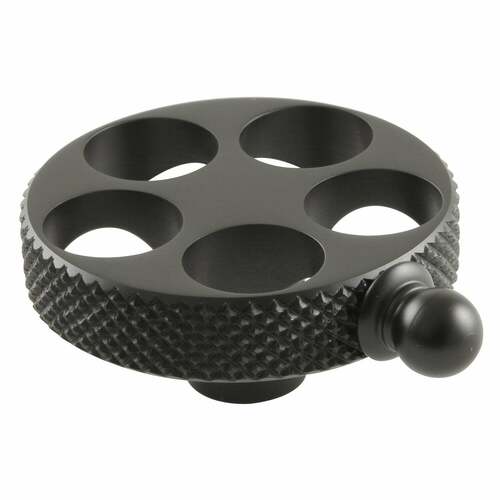 Kingston Brass KSH2960RKX Webb Matte Black Brass Knurled Wheel Handle
