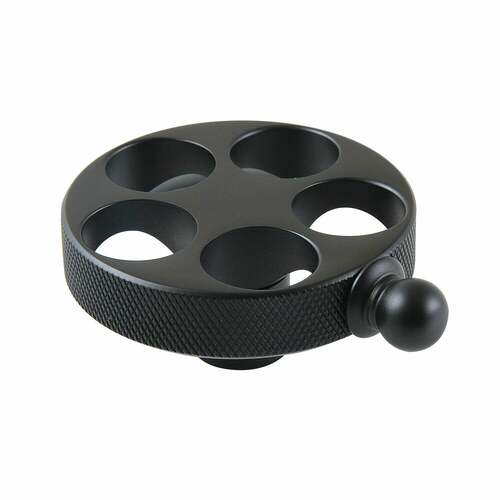 Kingston Brass KSH2960RKZ Wendell Matte Black Brass Knurled Wheel Handle