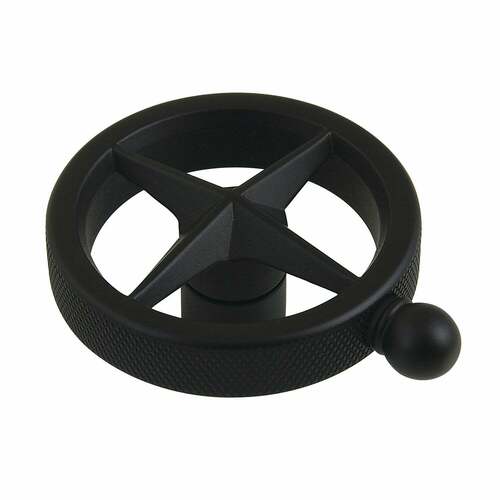 Kingston Brass KSH2960RNK Levante Matte Black Brass Knurled Wheel Handle