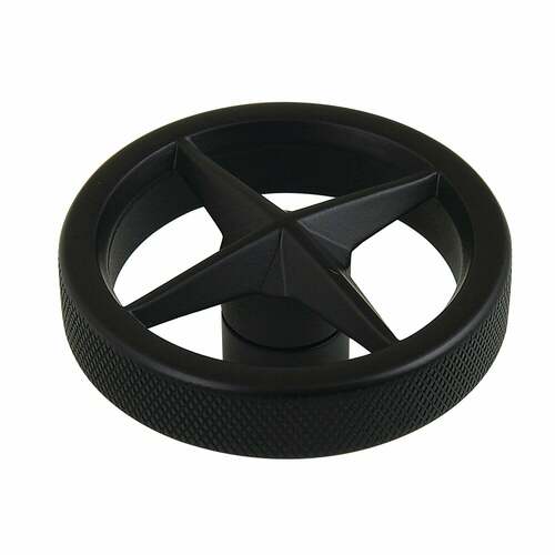 Kingston Brass KSH2960RNX Ostro Matte Black Brass Knurled Wheel Handle