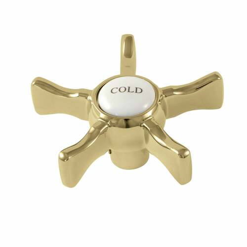 Kingston Brass KSH2962NXC Hamilton Brass Polished Brass Cross Handle (Cold Side)
