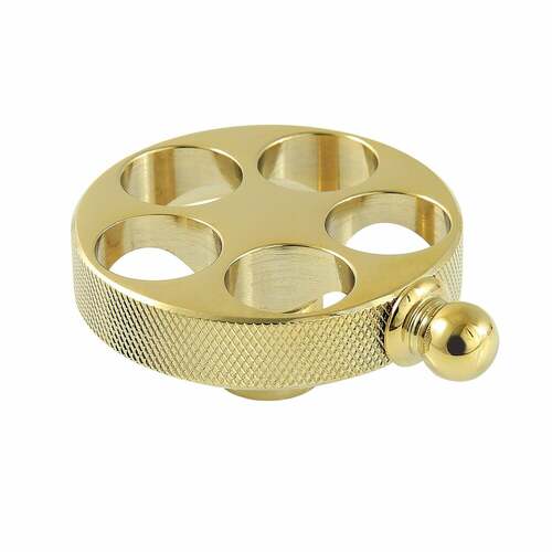 Kingston Brass KSH2962RKZ Wendell Polished Brass Knurled Wheel Handle