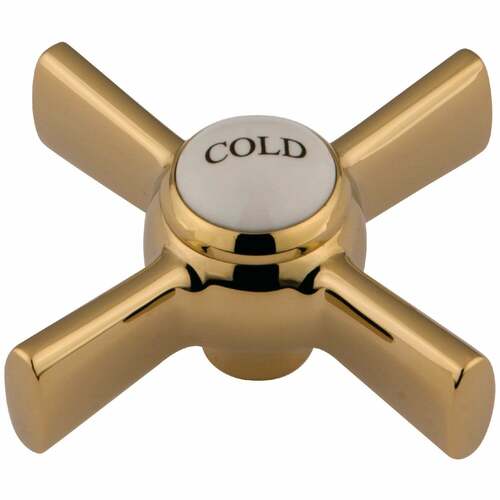 Kingston Brass KSH2962ZXC Polished Brass Cross Handle (Cold Side)