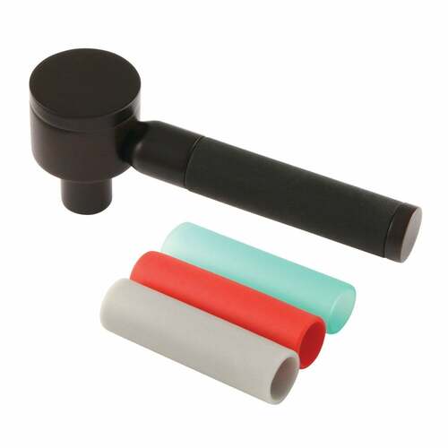 Kingston Brass KSH2965DKL Kaiser Brass Lever Handle with Neoprene Sleeve, Oil Rubbed Bronze