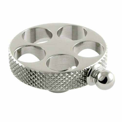 Kingston Brass KSH2966RKX Webb Brass Knurled Wheel Handle in Polished Nickel