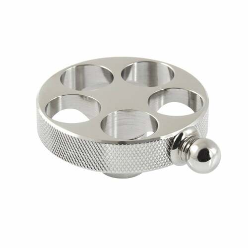 Kingston Brass KSH2966RKZ Wendell Brass Knurled Wheel Handle in Polished Nickel