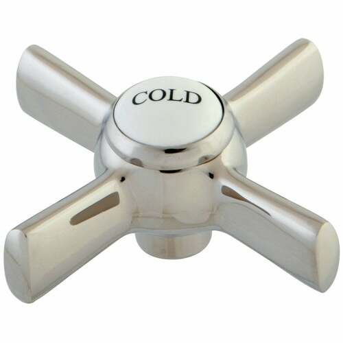 Kingston Brass KSH2966ZXC Polished Nickel Brass Cross Handle (Cold Side)