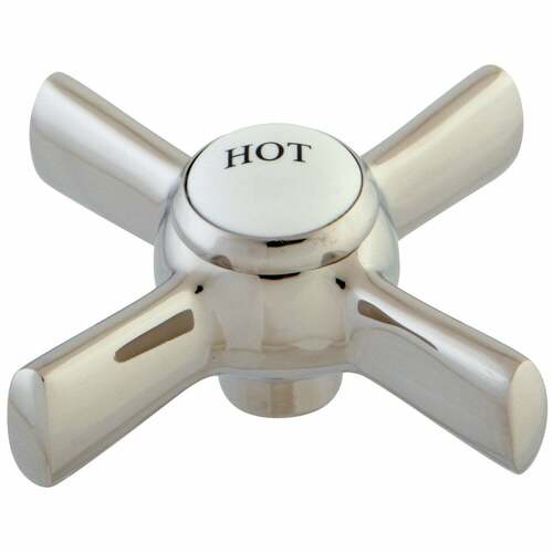 Kingston Brass KSH2966ZXH Polished Nickel Brass Cross Handle (Hot Side)