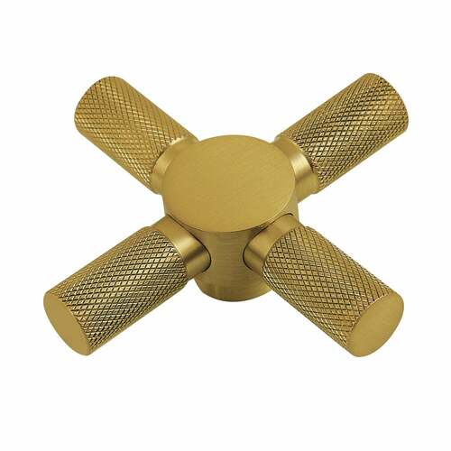 Kingston Brass KSH2967KNX Brass Cross Handle, Brushed Finish - Convergent