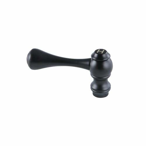Kingston Brass KSH313MBH Matte Black Zinc Alloy Lever Handle (Hot Side)