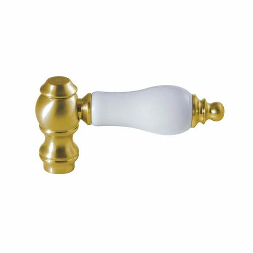 Kingston Brass KSH3227PLC Brushed Brass Porcelain Lever Handle (Cold Side)