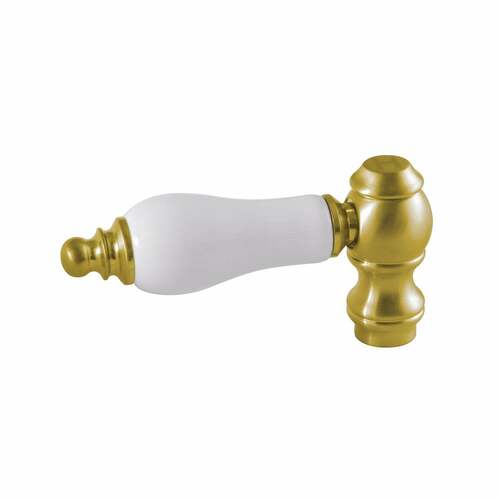 Kingston Brass KSH3227PLH Brushed Brass Porcelain Lever Handle (Hot Side)