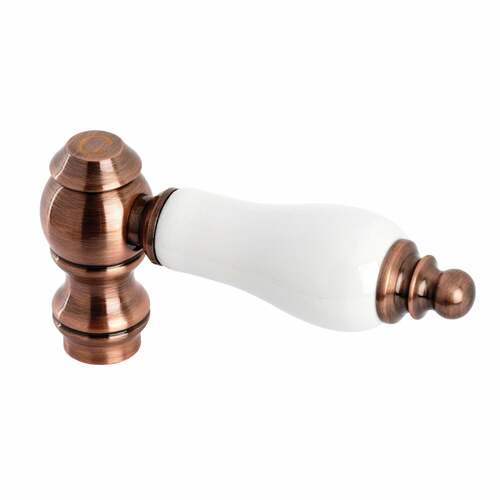 Kingston Brass KSH322PLACC Antique Copper Porcelain Lever Handle (Cold Side)
