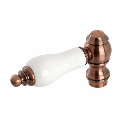 Kingston Brass KSH322PLACH Antique Copper Porcelain Lever Handle (Hot Side)