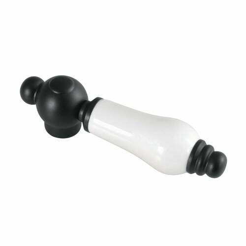 Kingston Brass KSH3600PL Matte Black Porcelain Lever Handle