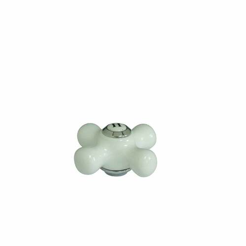 Kingston Brass KSH3601PXH Polished Chrome Porcelain Cross Handle (Hot Side)