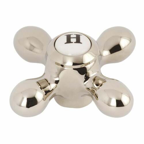 Kingston Brass KSH3606AXH Polished Nickel Brass Cross Handle (Hot Side)