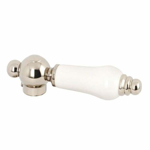 Kingston Brass KSH3606PL Polished Nickel Porcelain Lever Handle