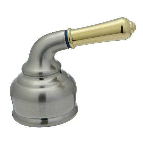 Kingston Brass KSH369C Brushed Nickel/Polished Brass Metal Lever Handle (Cold Side)