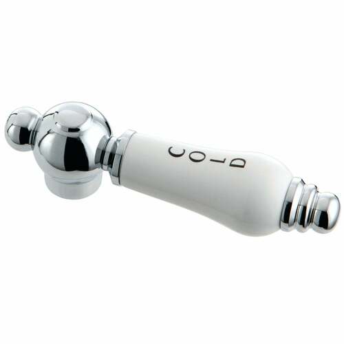 Kingston Brass KSH3951PLC Polished Chrome Porcelain Lever Handle (Cold Side)
