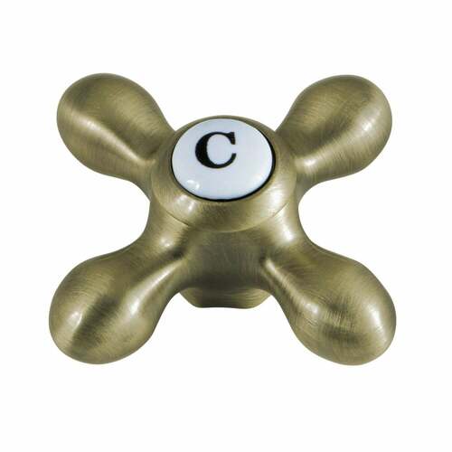 Kingston Brass KSH3953AXC Antique Brass Cross Handle (Cold Side)