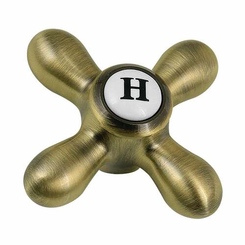 Kingston Brass KSH3953AXH Antique Brass Cross Handle (Hot Side)