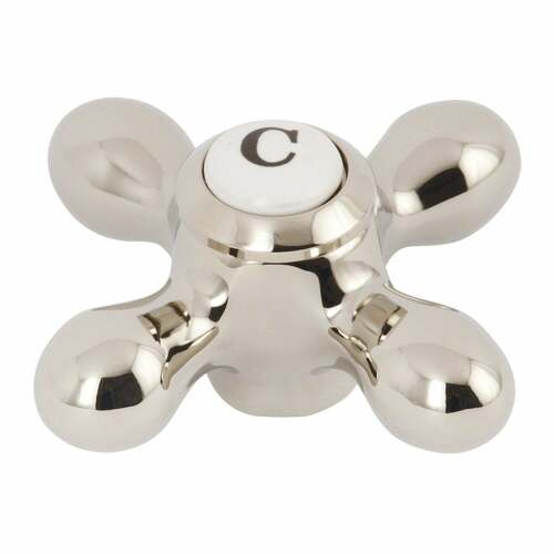 Kingston Brass KSH3956AXC Polished Nickel Brass Cross Handle (Cold Side)