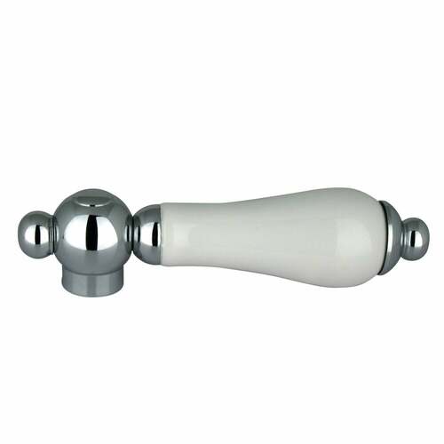 Kingston Brass KSH3961PL Polished Chrome Porcelain Lever Handle
