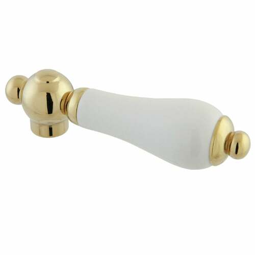 Kingston Brass KSH3962PL Porcelain Lever Handle in Polished Brass