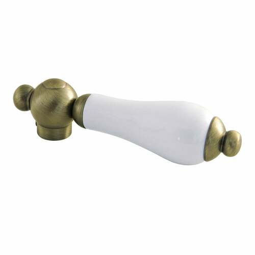 Kingston Brass KSH3963PL Antique Brass Porcelain Lever Handle