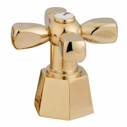 Kingston Brass KSH4262HXH Polished Brass Metal Cross Handle (Hot Side)