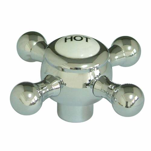 Kingston Brass KSH4461BXH Polished Chrome Brass Cross Handle (Hot Side)