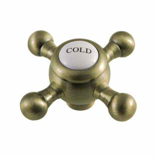 Kingston Brass KSH4463BXC Antique Brass Cross Handle (Cold Side)