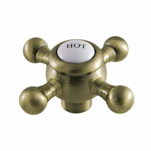 Kingston Brass KSH4463BXH Antique Brass Hot Side Cross Handle