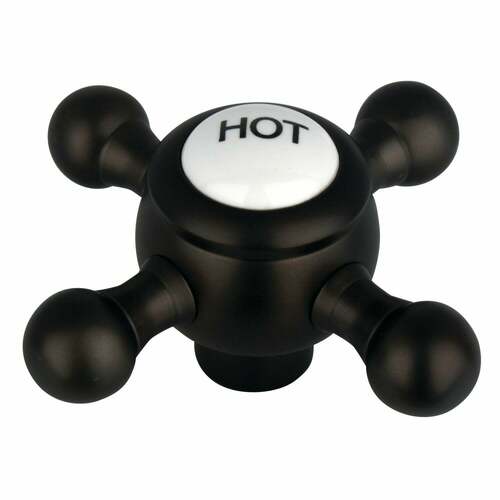 Kingston Brass KSH4465BXH Brass Cross Handle (Hot Side) - Oil Rubbed Bronze