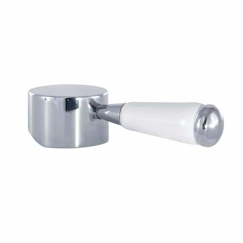 Kingston Brass KSH7411DPL Paris Brass Porcelain Lever Handle in Polished Chrome