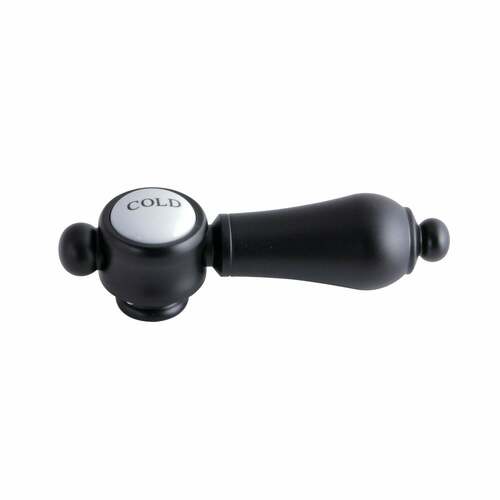 Kingston Brass KSH7610BALC Heirloom Brass Lever Handle (Cold Side) - Matte Black