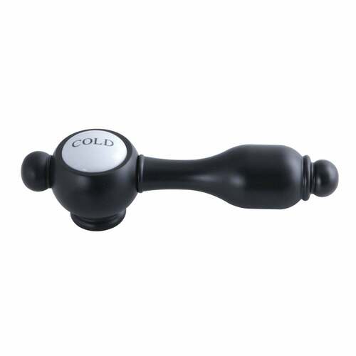 Kingston Brass KSH7610TALC Tudor Matte Black Brass Lever Handle (Cold Side)