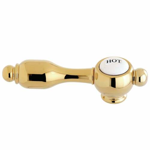 Kingston Brass KSH7612TALH Tudor Polished Brass Lever Handle (Hot Side)